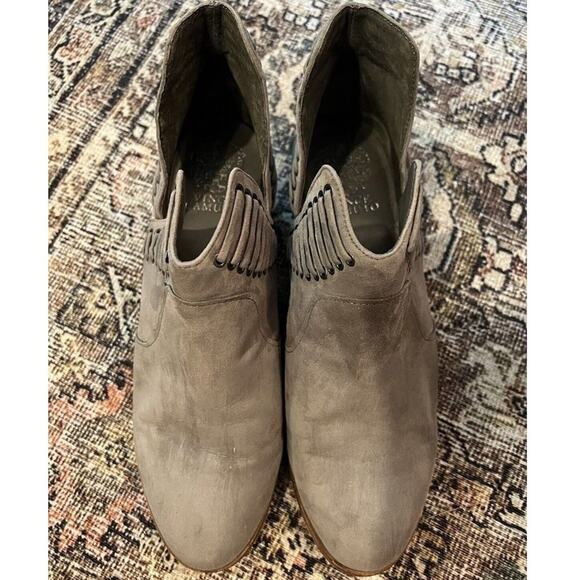 Vince Camuto Shoes - Vince Camuto Boots Womens 9W Gray Suede Pevista Ankle Bootie